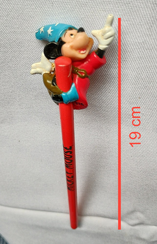 Bolígrafo Lápiz Mickey Mouse Aprendiz De Brujo + Llavero 25 