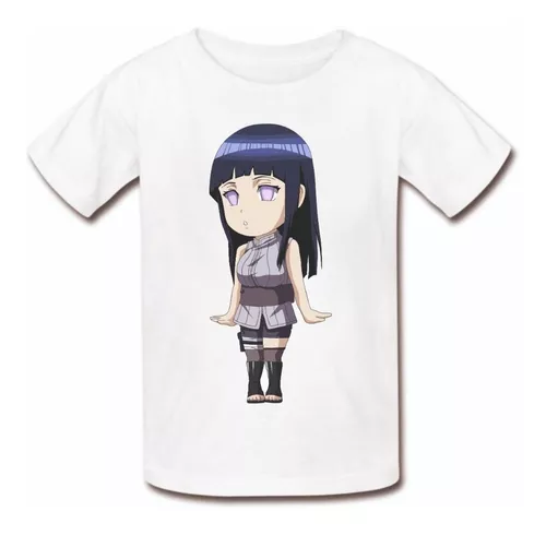 Camiseta Blusa Hinata Naruto Camisa Feminina Masculina