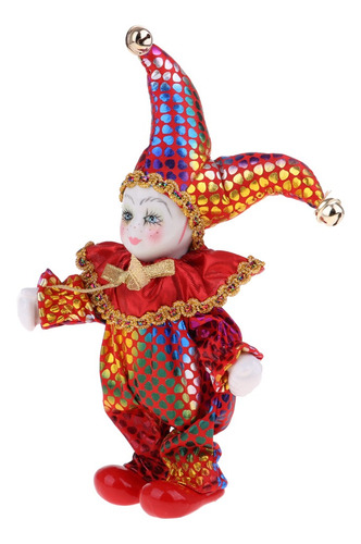 6 Polegada Porcelana Triangel Boneca Palhaço Casa Exibir