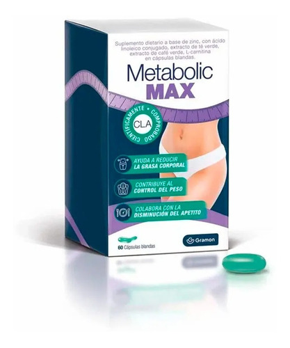 Metabolic Max Reduce Grasa Corporal X 60 Capsulas Blandas