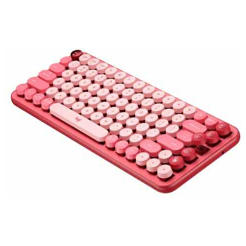 Teclado Bluetooth Logitech Pop Keys Qwerty Color Rosa