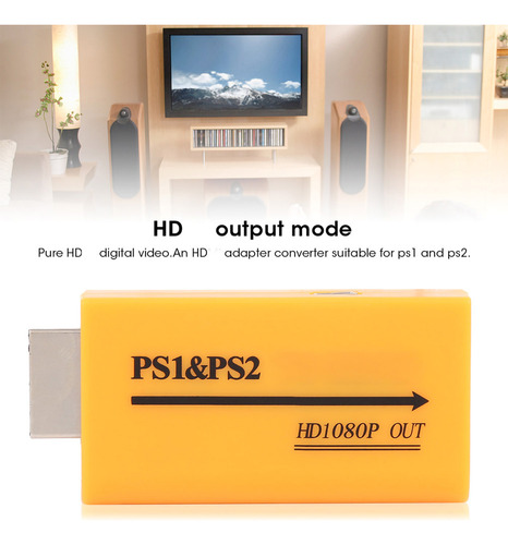 Ps1/ps2 Para Conversor De Vídeo Hdmi Composto De Saída Do Ad
