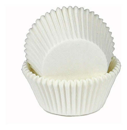 100 Liners De Papel Para Cupcakes , Blanco
