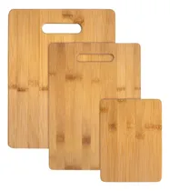 Comprar Set X3 Tablas De Picar Cortar Servir Madera Bambú Filula
