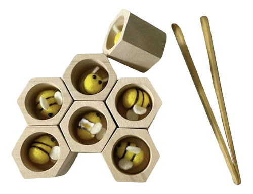 Juego De Colmena De Madera Sustentable Bee Hive Preescolar