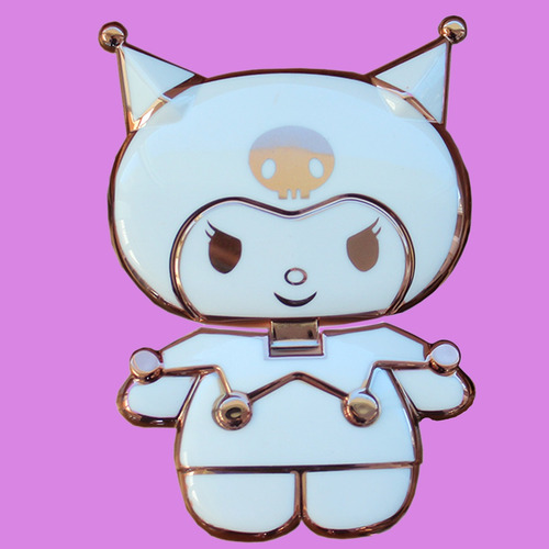 Espejito Con Forma De Kuromi, Accesorio Celular Kuromi Blanco