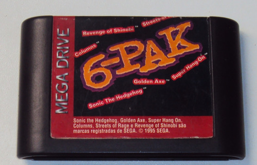 6-pak Original Tec Toy Para Mega Drive - Funcionando (Usado)