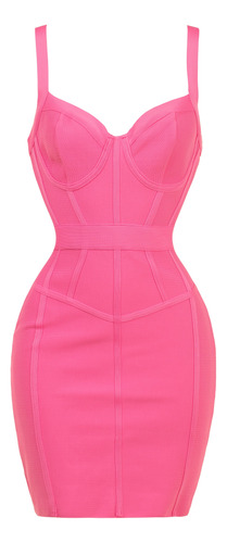 Vestido Corto Bandage Tirantes Stretch Sexy Fiesta Fresco