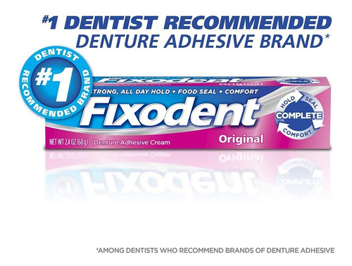 Imagen 3 de 6 de Fixodent Dentadura Adhesiva 3un