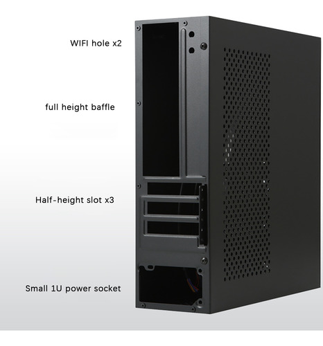 Funda De Ordenador De Sobremesa Sktc A10 Htpc Para Matx