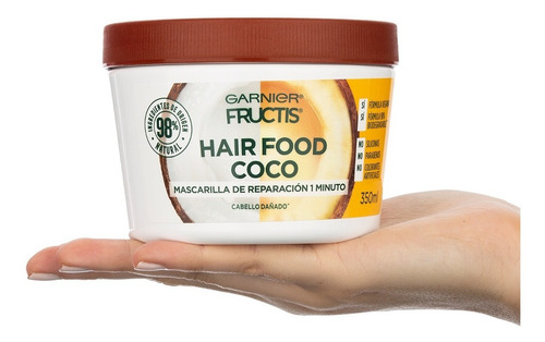 Fructis Hairfood Máscara De Reparación Cabello Dañado 350ml