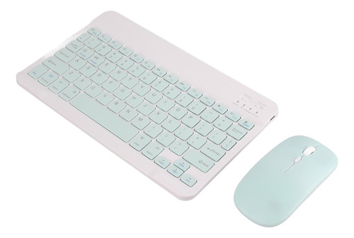 Pocreation Juego Teclado 10  Carga Usb Ultra Delgado Mouse