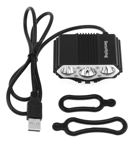 Securitying - Luz De Bicicleta Alimentada Por Usb, Faro Led