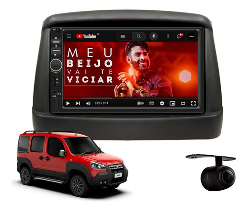 Central Multimidia Mp5 Slim Fiat Doblo 2015 2016 Grafite