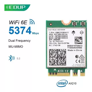 Edup 5374mbps Pcie Wifi 6e Tarjeta Bt5.2 Wifi Receptor Para