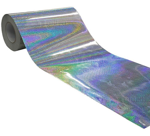 Vinilo Autoadhesivo Holográfico Laser Calco Sticker Moritzu Color Plateado
