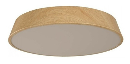 Luminaria Led Plafon -grande Pintura Madera Grande 40cm Diam