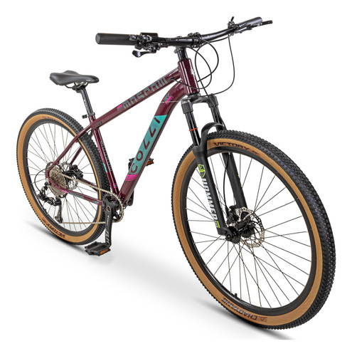 Bicicleta Aro 29 Mtb Colli Moscow 12v Suspensão Com Trava Cor Bordô Tamanho do quadro 15,5