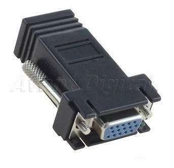 Un Adaptador Vga Hembra Video Lan Rj45 Cat6 Para Extension