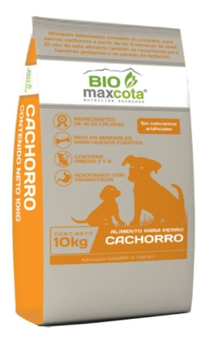 Alimento Biomaxcota cachorro todos los tamaños sabor mix en bolsa de 10kg