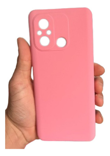 Capa Capinha Case Aveludada Para Xiaomi Redmi 12c 6.71 Cor Rosa-claro Para Redmi 12c 6.71