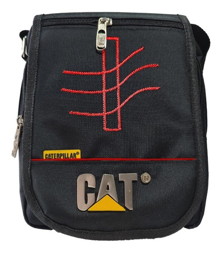 Bolso, Carriel, Manos Libres Cat, Caterpillar Con Tapa