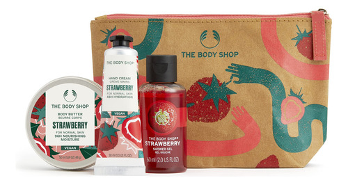 The Body Shop Lather & Slather Jugicy Strawberry Gift Bag S.