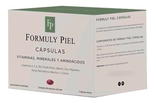 Formuly Piel Capsulas Antiage Vit Minerales Aminoacidos X28