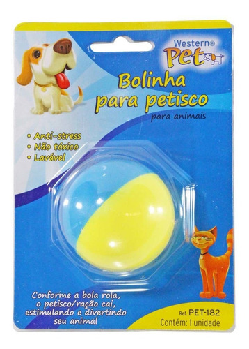 Brinquedo Recheável Anti-stress Pet Cachorro Educativo Cão Cor Azul-turquesa