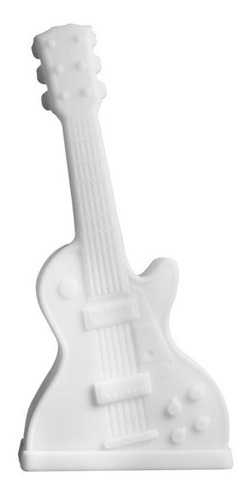 Luminária Abajur De Mesa Quarto Sala Guitar Guitarra Música Cor da estrutura Branco