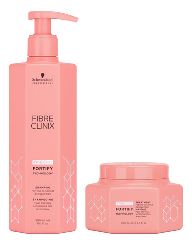 Schwarzkopf Fibre Clinix Kit Fortify Shampoo + Máscara 6c