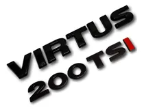 Comprar Kit Emblemas Virtus 200 Tsi Preto Black Vw Virtus Highline