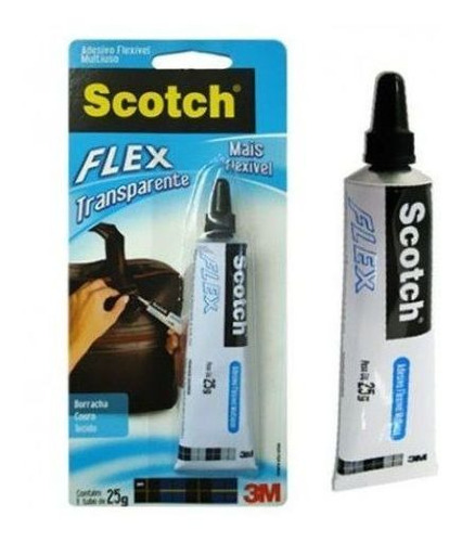 Cola Adesiva Flexivel Multiuso Scotch Flex 25g - 3m