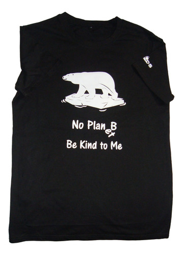Playera Oso Polar No Planet-b - Manga Corta - Talla M