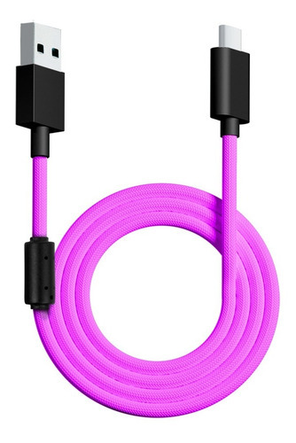 Cable Usb Tipo C Trenzado Vsg Aquila Morado Color Violeta