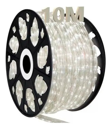 Manguera Tira Led 10 Mtrs Exterior Blanco Frio Navidad