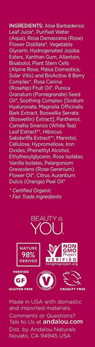 Imagen 3 de 6 de Andalou Naturals 1000 Perlas Rosas Exfoliante, 2 Onza