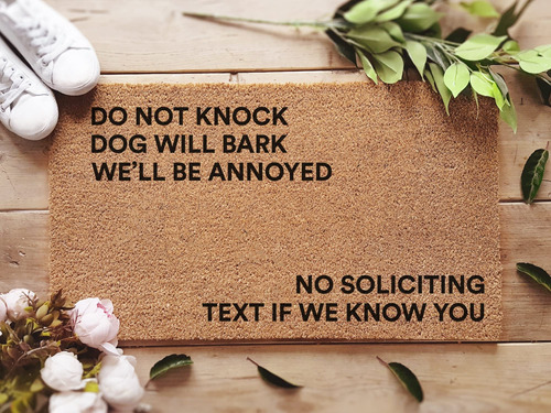 Do Not Knock The Dog Will Bark - Regalo Divertido Para Perro