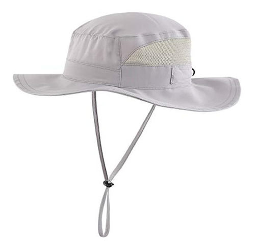 Sombrero De Malla Para Hombre Con Ala Ancha Y Proteccion Uv