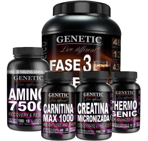 Masa Definida Proteína F3 Aminos Creatina Quemagrasa Genetic