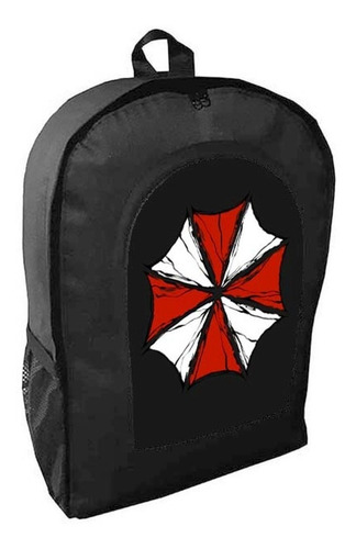 Mochila Negra Resident Evil Umbrella Adulto / Escolar C2