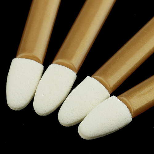 50 Pcs Ojos Delineador De Ojos Cepillo Esponja Aplicador