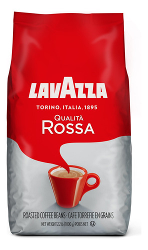 Lavazza Qualita Rossa, Granos De Cafe Expresso Italiano, 2.2