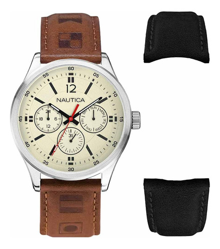 Reloj Nautica Ntc 1 Napnti806 2 Correas En Stock Original
