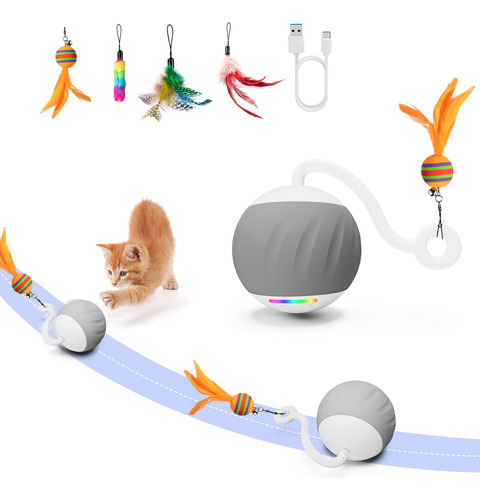 Turbo Tail - Juguetes Interactivos Para Gatos De Interior, S