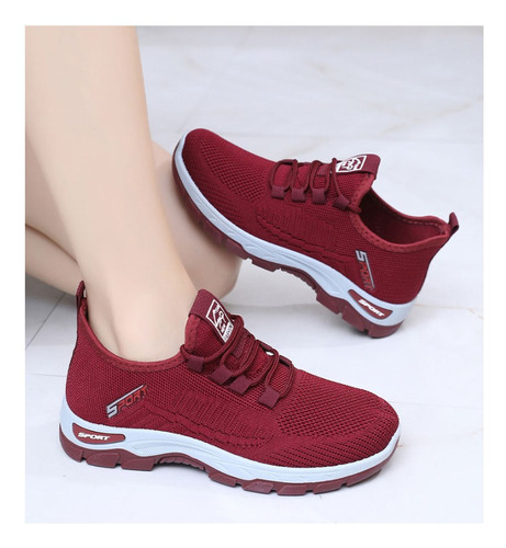 Zapatos De Tenis De Moda Casual Para Mujeres Cómodos Y Transpirables Zapatillas Antideslizantes