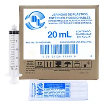Comprar 50 Jeringas De Plástico 20 Ml Sin Aguja Grado Médico