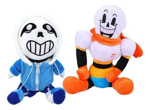 2pcs Undertale Papyrus Sans Muñeca Peluche Juguete Regalo