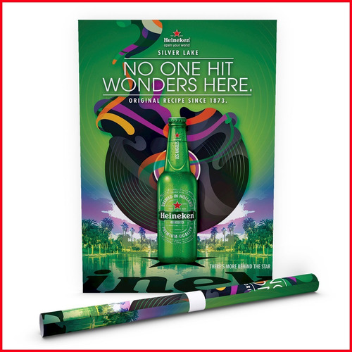 Poster Publicitario Cerveza Heineken Open World 13 - 40x60cm