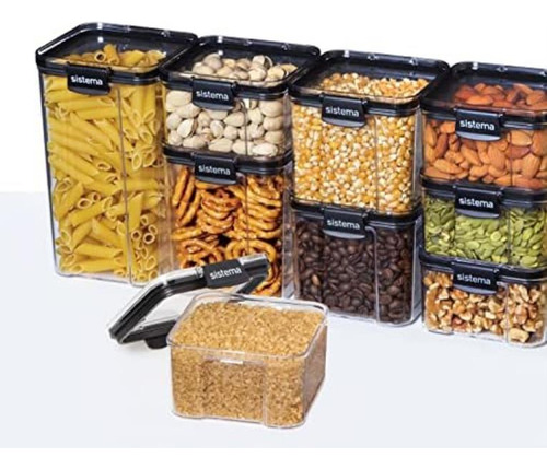 Sistema Contenedores De Almacenamiento De Alimentos Con Tapa